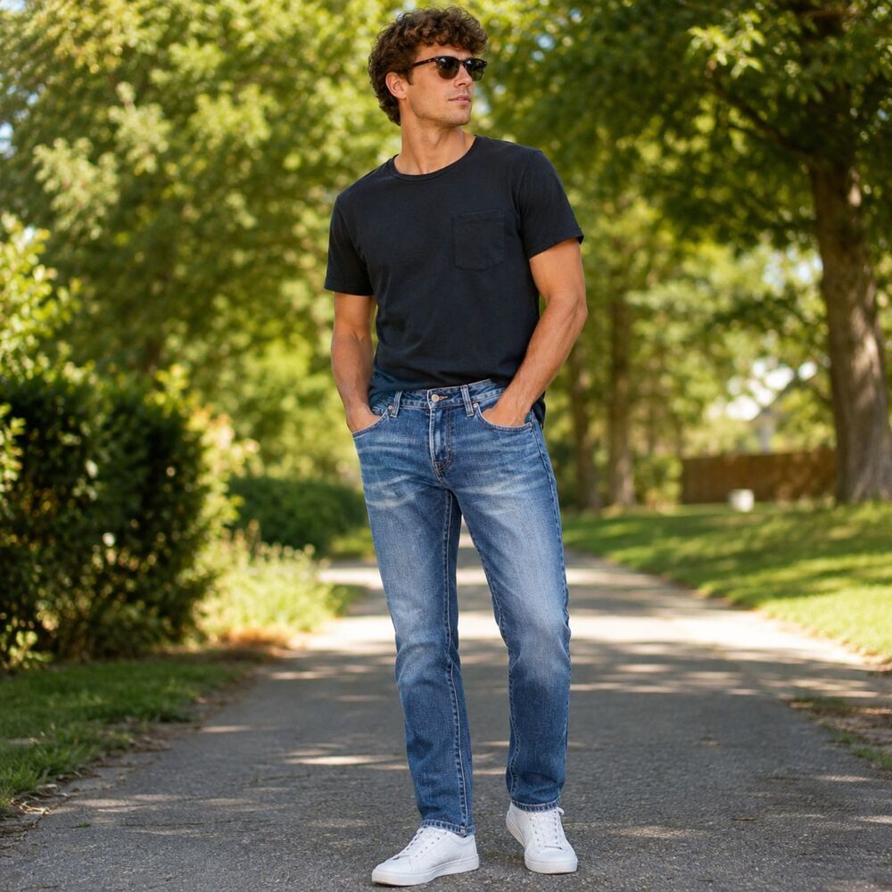 Aéropostale Mens Size 29x30 Super Skinny Jeans Stretch Denim Blue Everyday